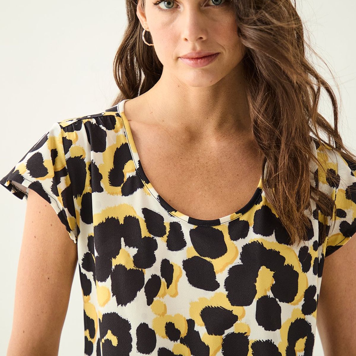 ASH - Polera Manga Corta Crudo Mujer Ash