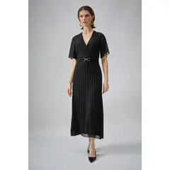 MA GRIFFE - Vestido Coctail Largo Negro Magriffe