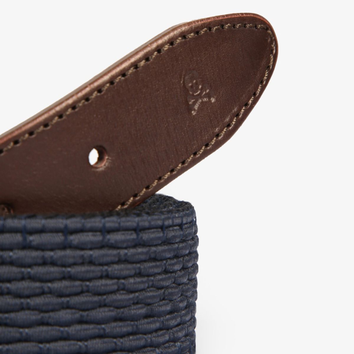 SCALPERS - Elastic Braided Belt Navy
