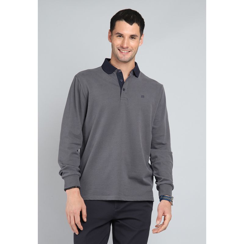 GUY LAROCHE - Polera Cuello Polo Manga Larga Guy Laroche GUY LAROCHE