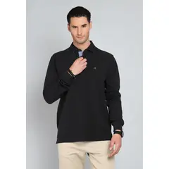 GUY LAROCHE - Polera Pique Manga Larga