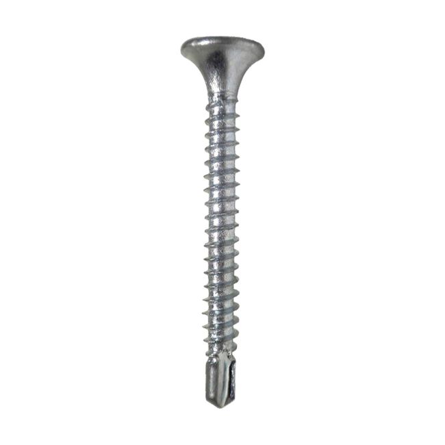 GENERICO - Tornillo Cabeza Plana Punta Broca 6x3" 100 Unidades