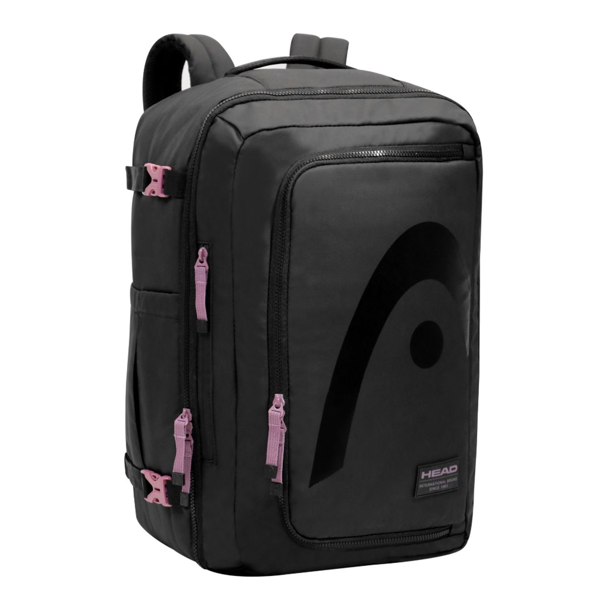 HEAD - Mochila De Viaje Around Reverse Negro Malva Calidad Head