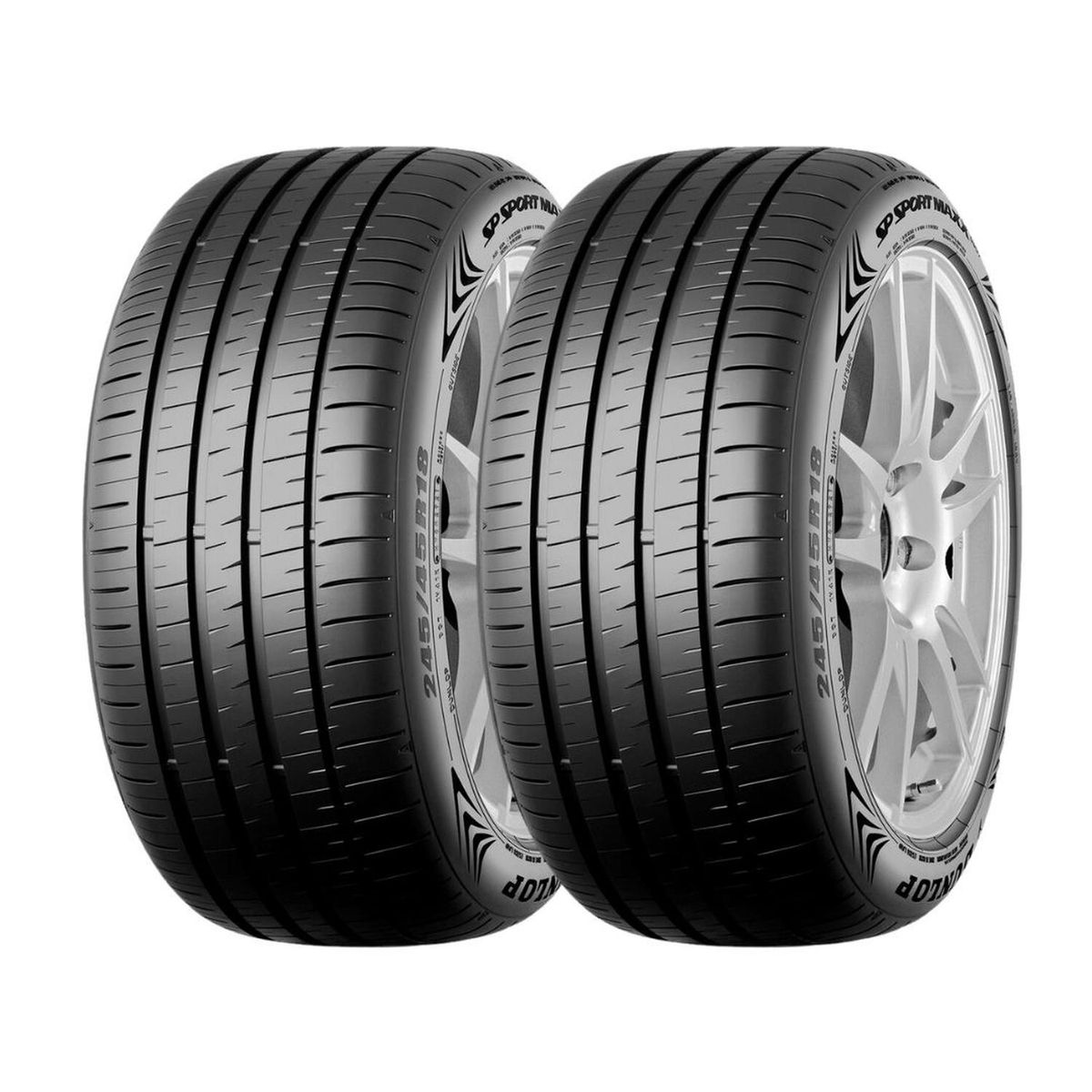 DUNLOP - Set 2 Neumatico 225/40r18 Dunlop Max060+ Ht 92y Jp