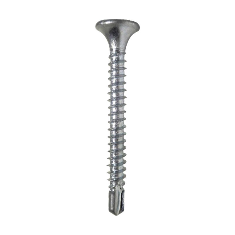 GENERICO - Tornillo Cabeza Plana Punta Broca 6x1" 100 Unidades