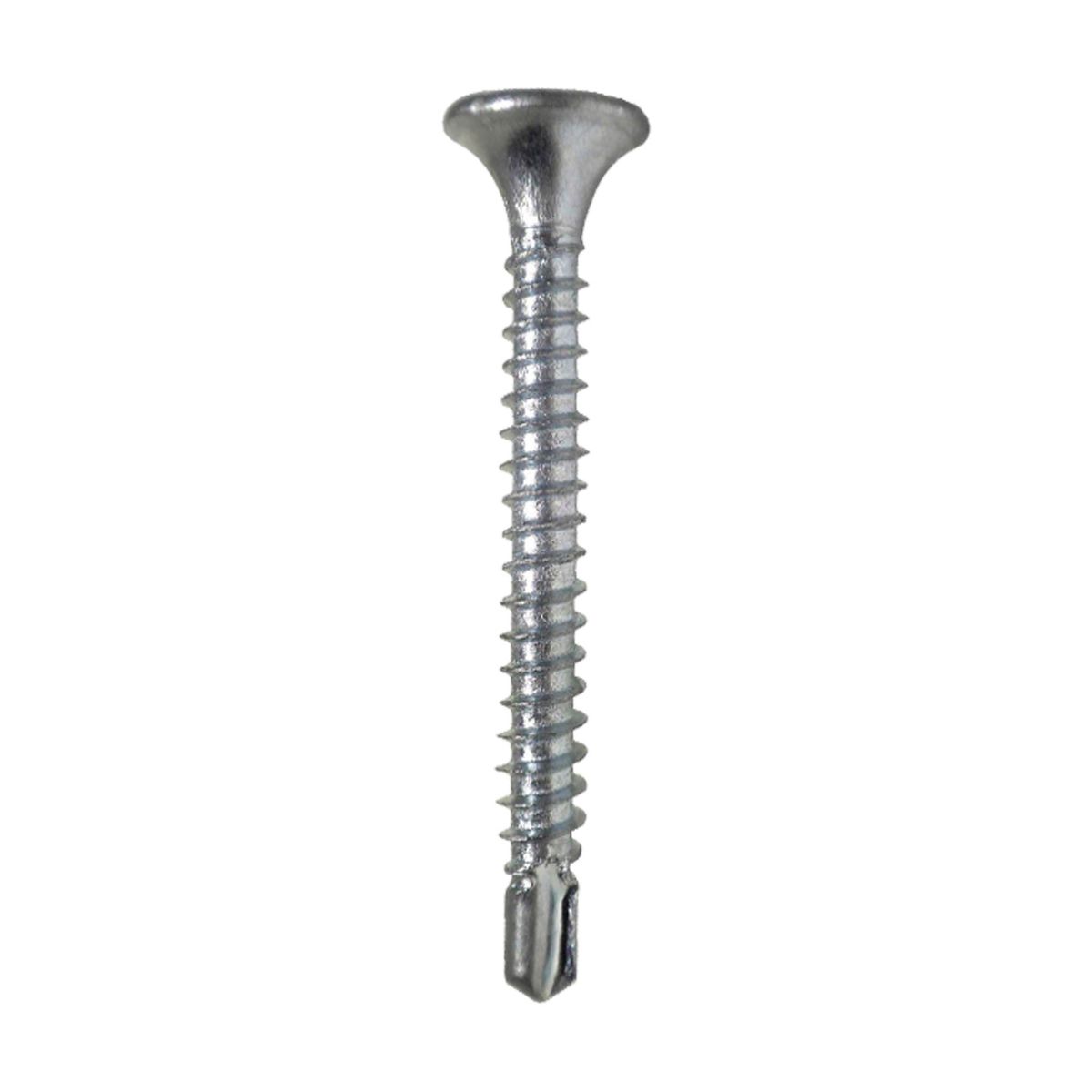 GENERICO - Tornillo Cabeza Plana Punta Broca 6x1-1/4" 100 Unidades