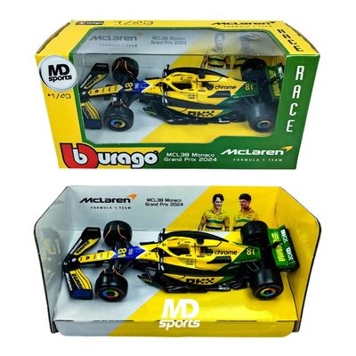 Imagen 2 del producto Auto F1 Mclaren Mcl38 Senna Livery 2024 #81 Piastri Esc 1:43