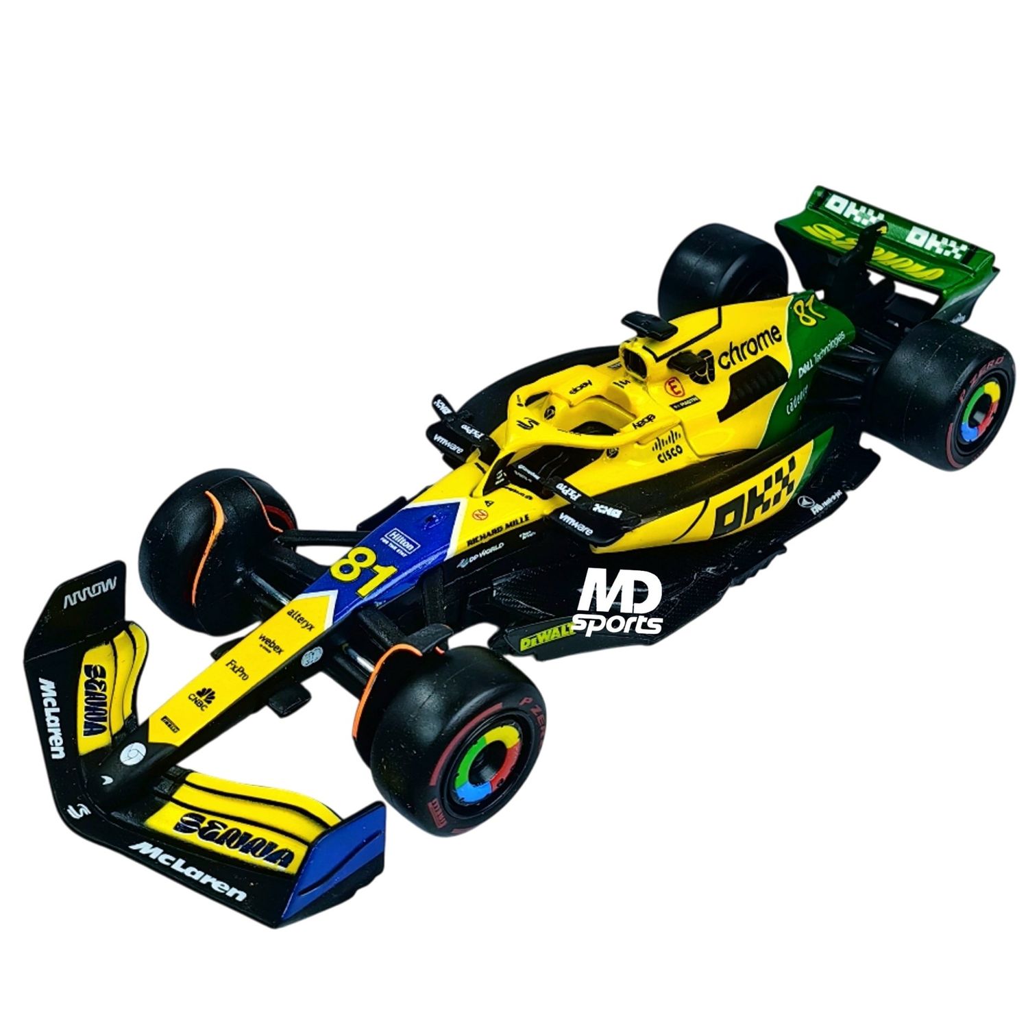 BBURAGO Auto F1 Mclaren Mcl38 Senna Livery 2024 #81 Piastri Esc 1