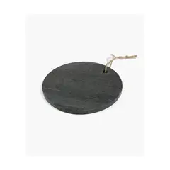 LOUNGE - Tabla Mármol Redonda Negro