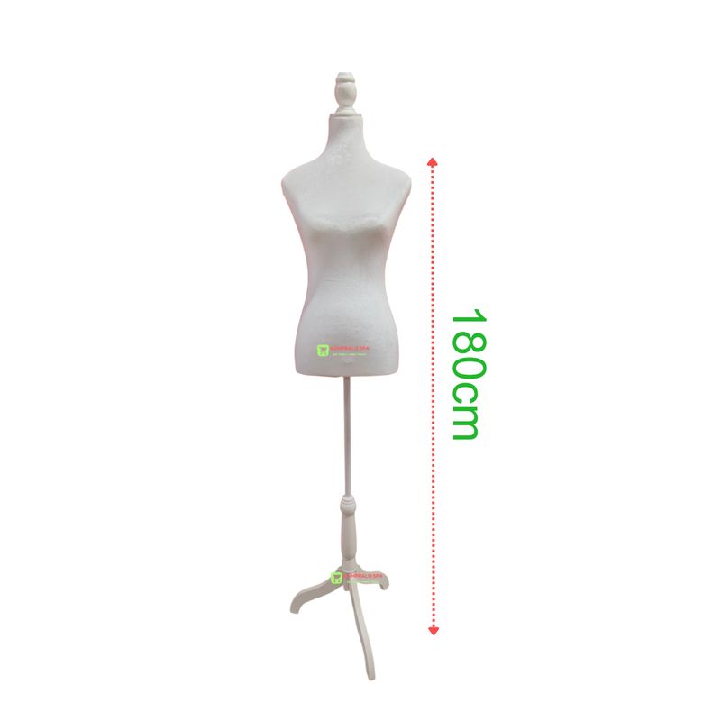 GENERICO - Torso Maniqui Dama Con Pedestal Para Sastre Costura Modista