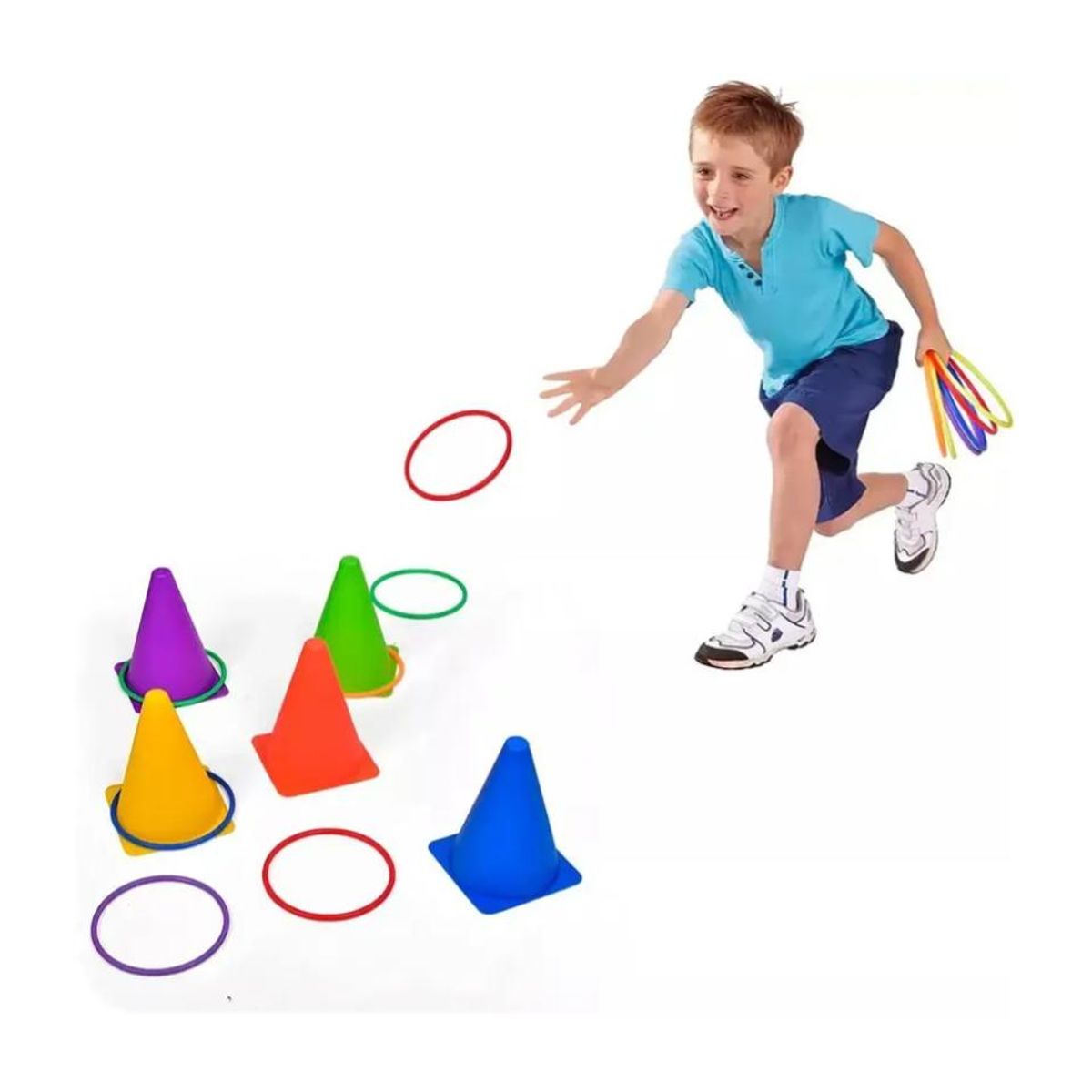 OEM - Kit De Entrenamiento Con Cono Y Aros Agilidad Crossfit