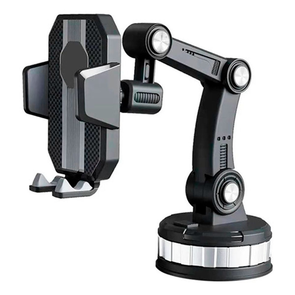 GENERICO - Porta Celular Auto Soporte Giratorio Ventosa Brazo Telescopi