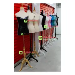 GENERICO - Torso Maniqui Dama Con Pedestal Para Sastre Costura Modista