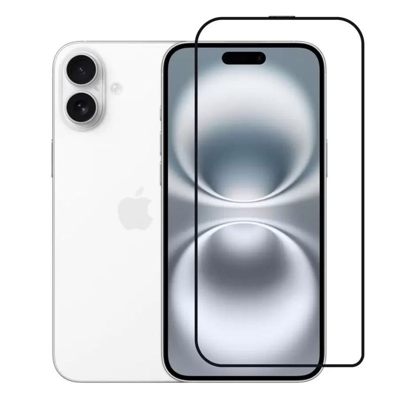 GENERICO - Lamina Vidrio Para iPhone 16 - Protector completa templada