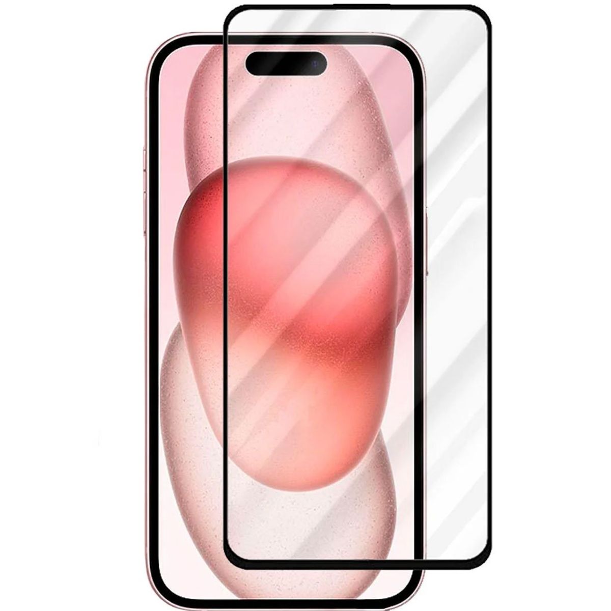 GENERICO - Lamina Vidrio Para iPhone 16 - Protector completa templada