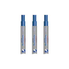 PROARTE - Set 3 Plumones Permanente Punta Biselada. - Azul