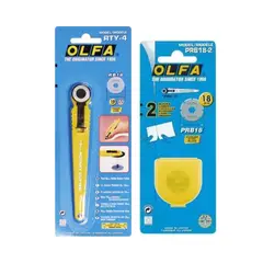 OLFA - Cuchillo Rotativo De 18mm + Repuesto Prc-2 Prepicador