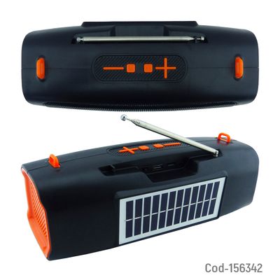 Imagen 2 del producto Parlante Solar Recargable de 15W Bluetooth FM USB y TF Portátil