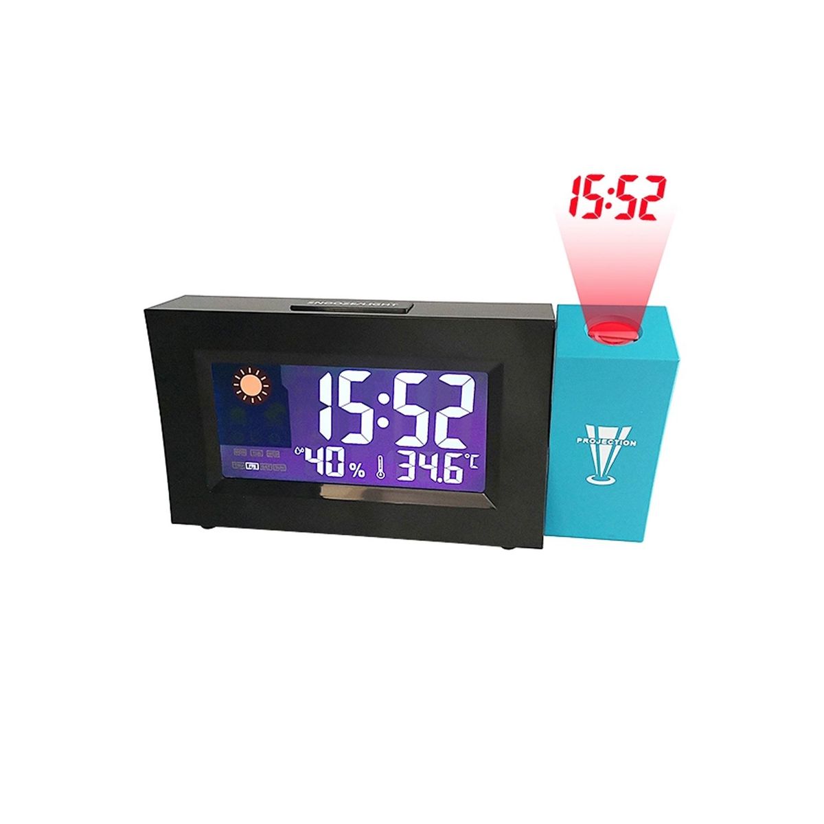 GENERICO - Reloj Despertador Proyección Y Función Meteorológica - SC