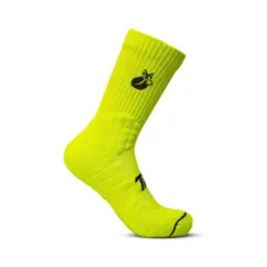 TILKI - Calcetín Crew D1 Lehinde Amarillo Fluor Tenis Padel