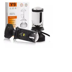 GENERICO - Kit Luces Turbo Led Proyector De Lupa Y9 Premium H4