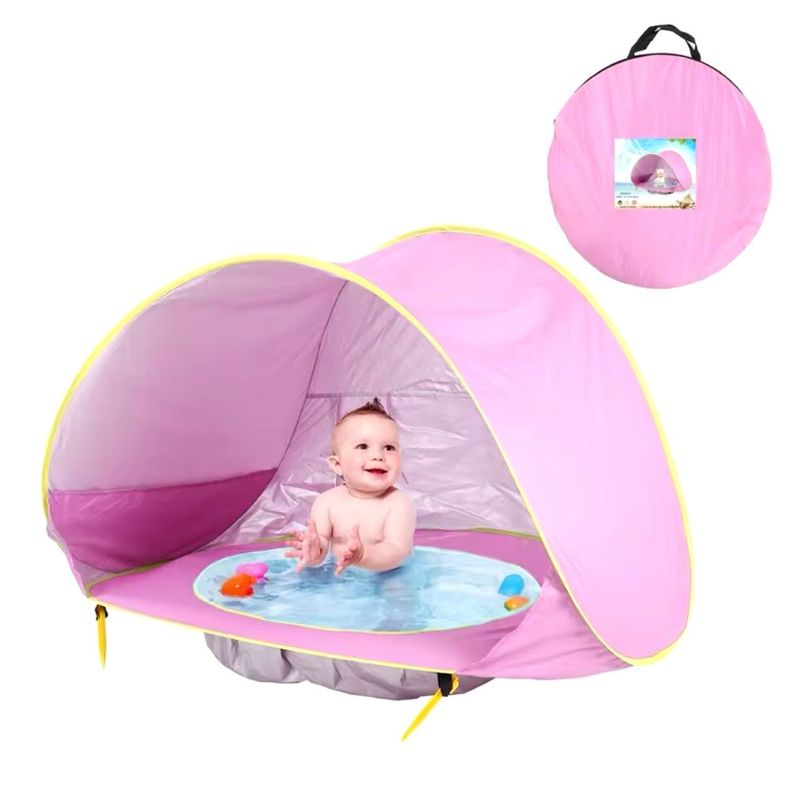 GENERICO - Carpa piscina para bebe 2 en 1 con Protección UV
