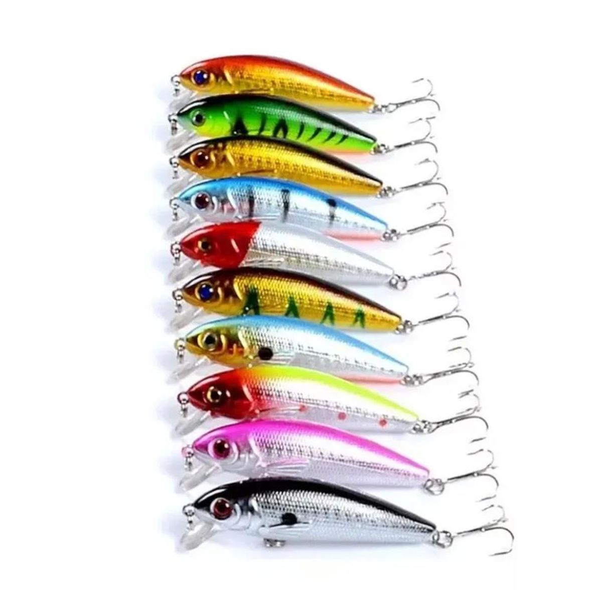 OEM - Pack 10 Señuelos Pesca Rapala 72cm Lenguado Corvina