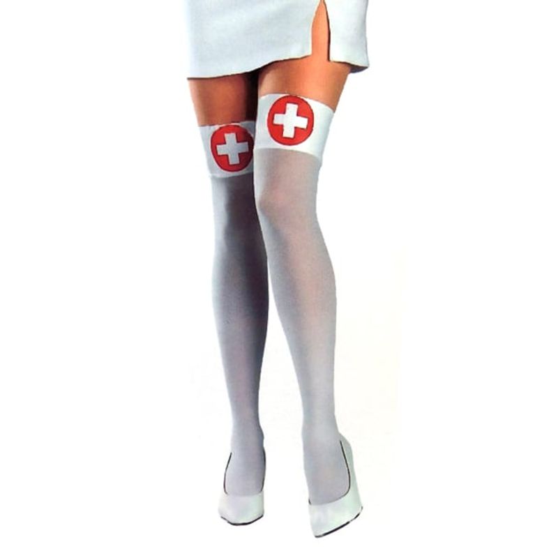 GENERICO - PANTY ENFERMERA BLANCO CON ROJO X1 UNI