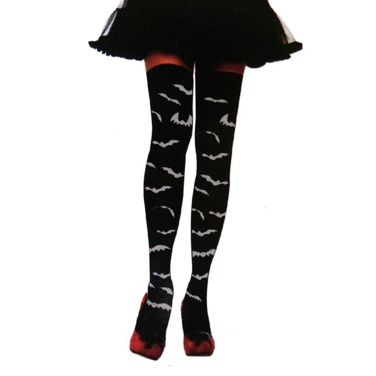 GENERICO - PANTY MURCIELAGO NEGRO CON BLANCO X1 UNI
