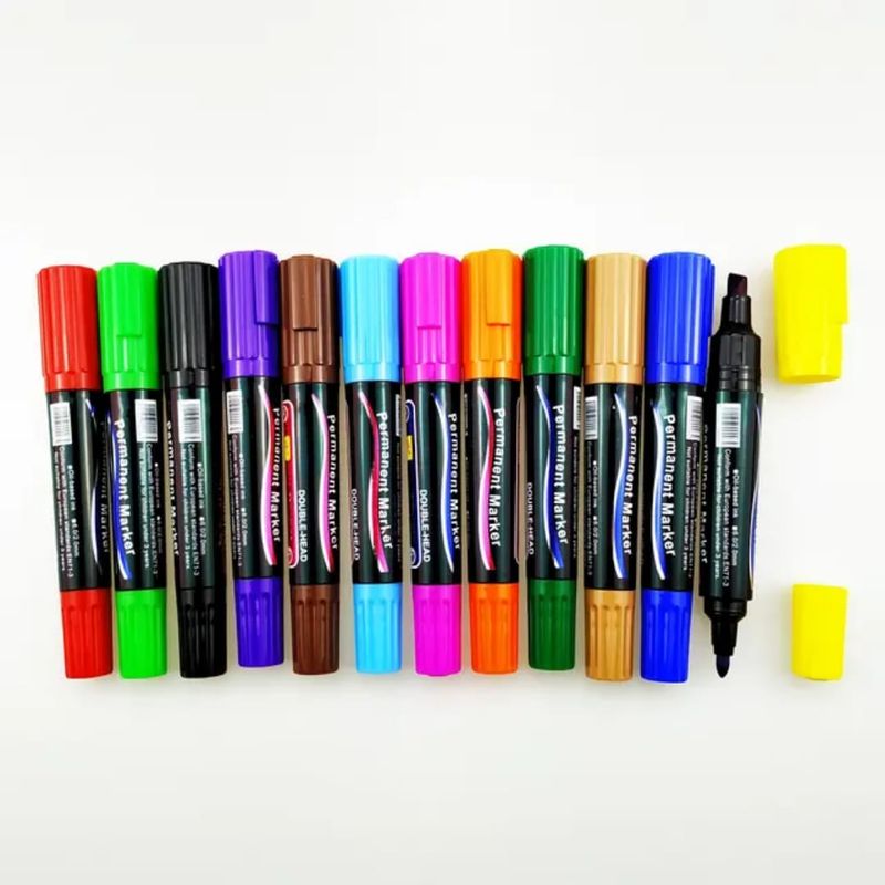 GENERICO - Set marcadores jumbo permantes 6 unidades