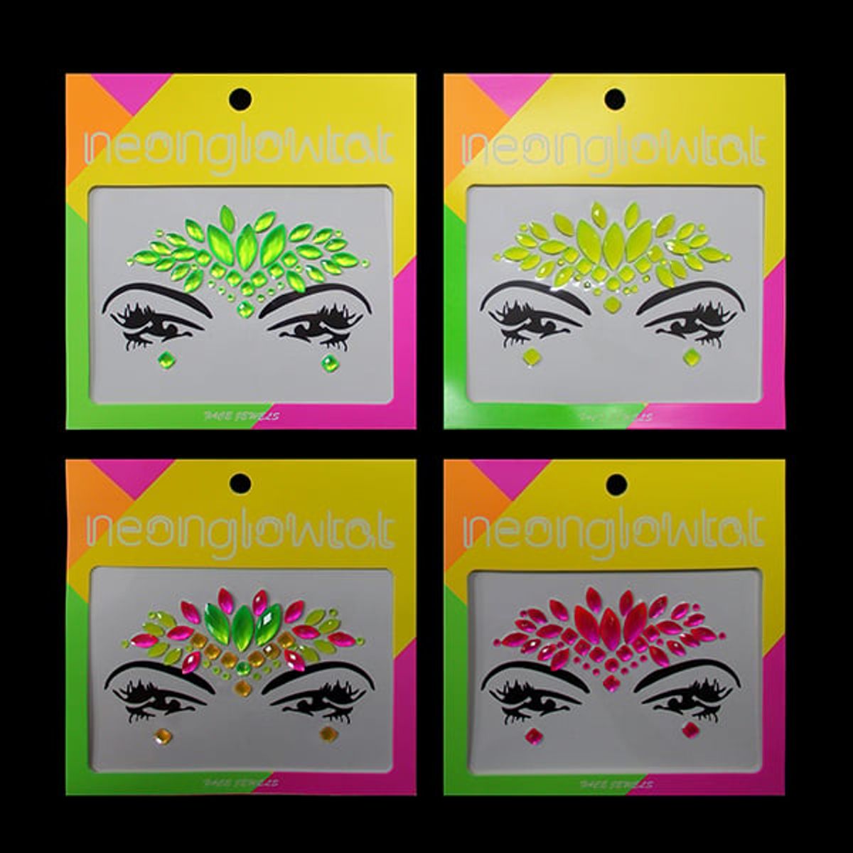 GENERICO - STICKER HOLEOGRAFICO FLUOR X1 UNI