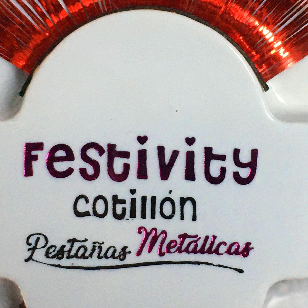 GENERICO - PESTA?A METALICA ROJO X1 UNI