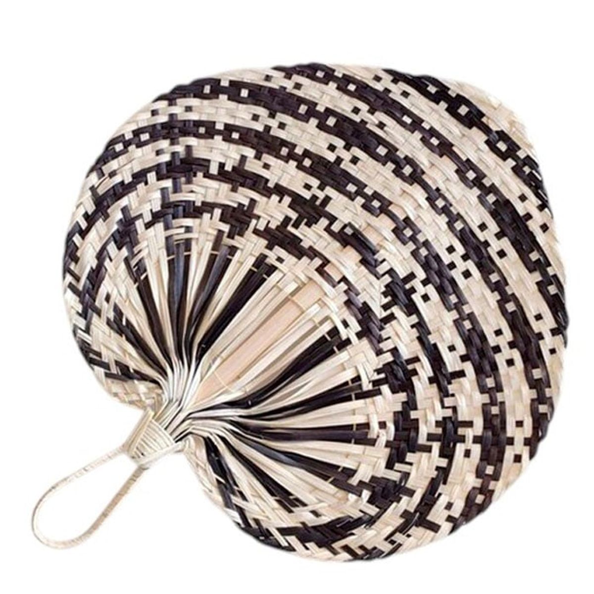 BRIC - Abanico Decorativo Blanco y Negro