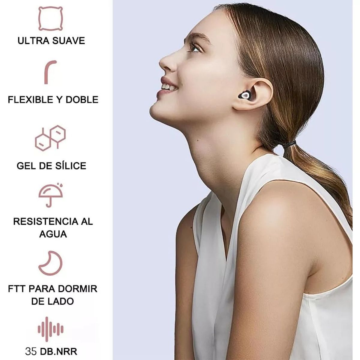 KUANGYE - Tapones Anti Ruido Para Niños Y Adultos 3piezas 3 Tallas