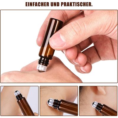 Imagen 2 del producto 50 Piezas Botellas De Vidrio ámbar De Aceite Esencial Roll-On 10ml