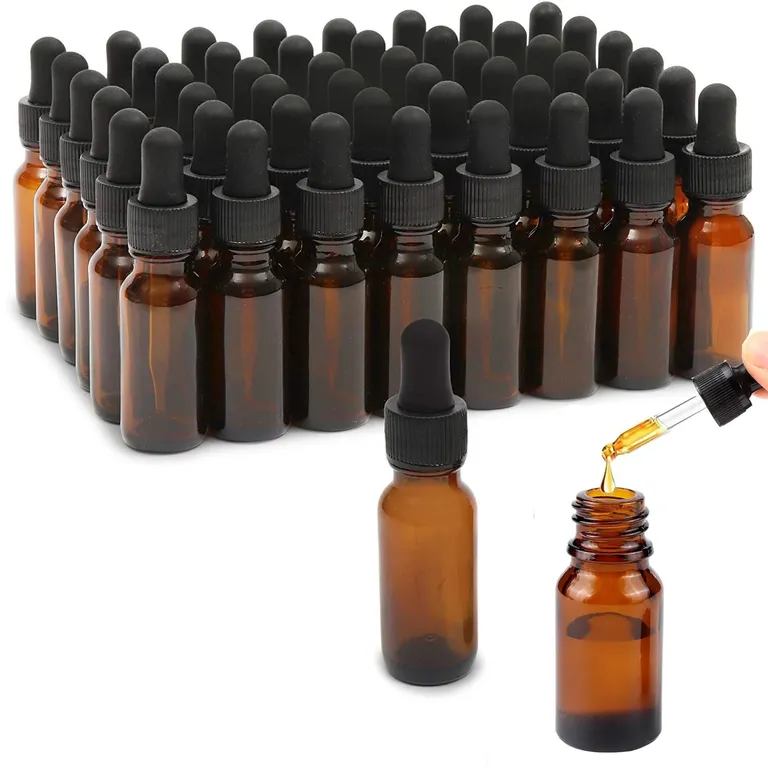 Frascos De Vidrio Con Gotario 30ml Ambar Pack 25