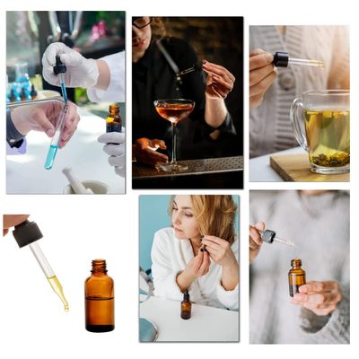 Imagen 2 del producto Frascos De Vidrio Con Gotario 30ml Ambar Pack 25