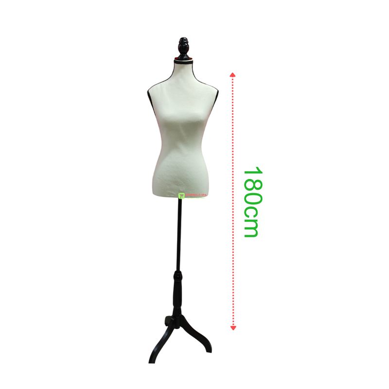 GENERICO - Torso Maniqui Dama Con Pedestal Para Sastre Costura Modista