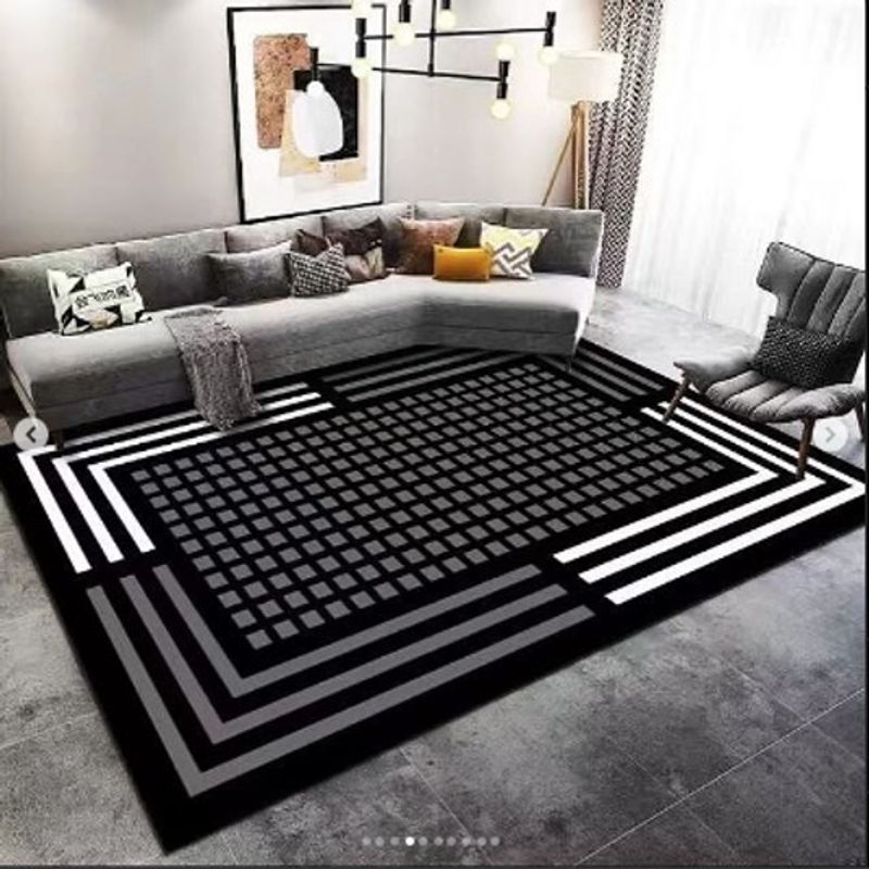 GENERICO - ALFOMBRA O TAPETE CON DISEÑO PUNTOS BLANCOS 200X240CM TENG