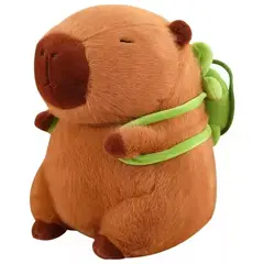 GENERICO - Peluche Capibara para Bebés 23cm con Mochila