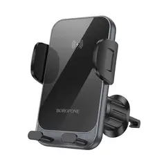 GENERICO - Soporte vehículo carga inalámbrica 15 w para samsung y iphone