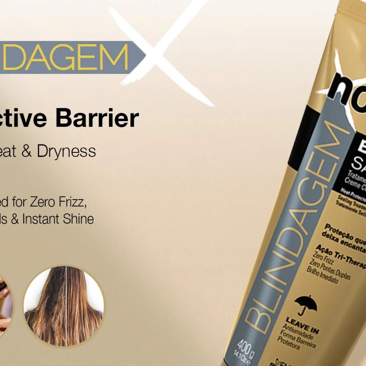 NOVEX - PROTECTOR TERMICO REPARADOR BLINDAGEM FINALIZADOR NOVEX 90GR