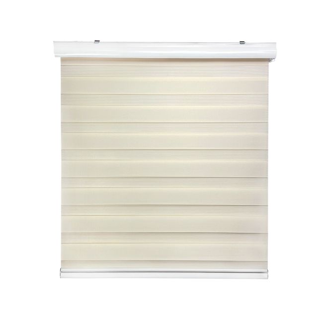 GUIZA - Cortina Roller Duo Zebra Dia y Noche 165 x 200 Cm Guiza