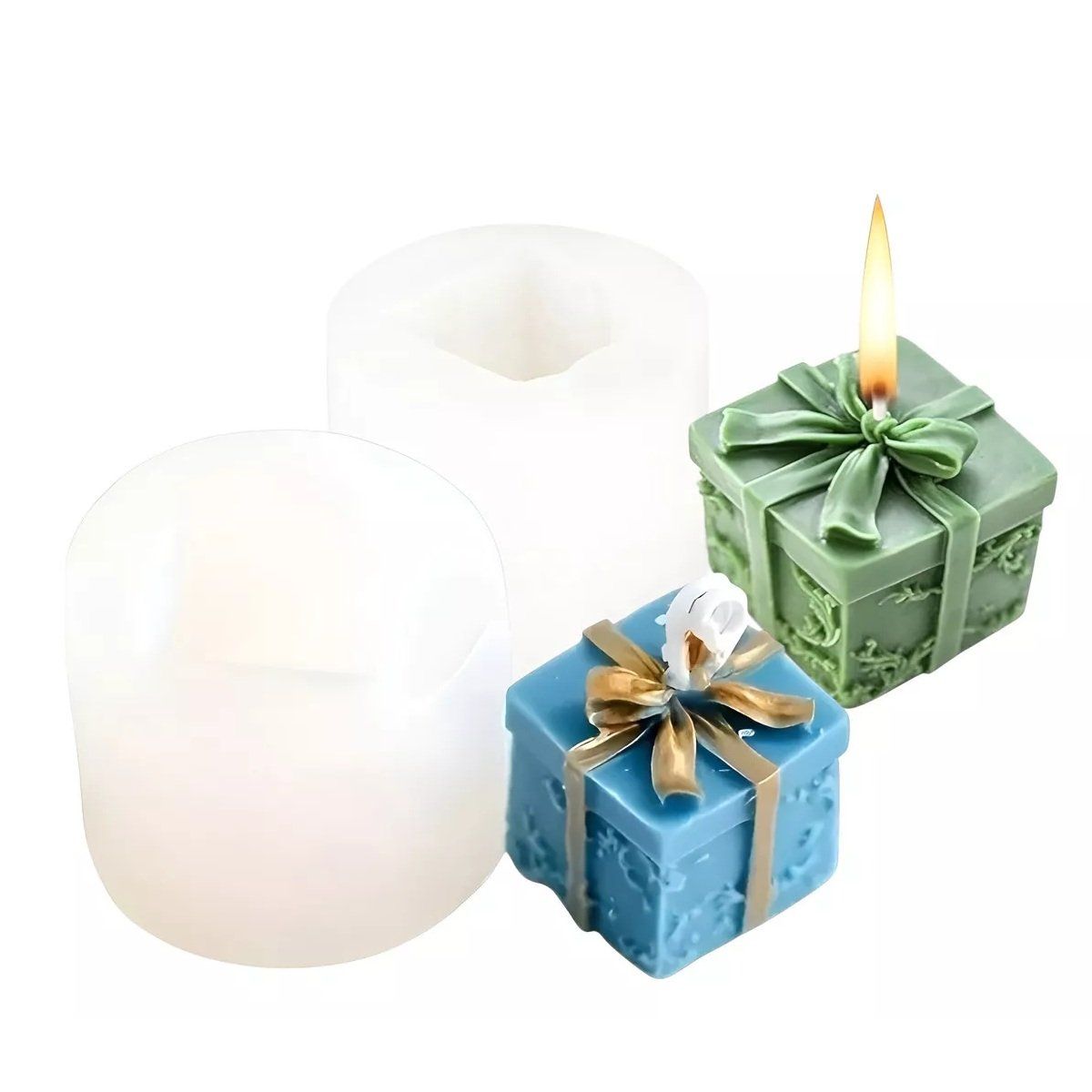 PASTELERIUSCL - 2 Moldes De Resina Moldes Para Hacer Velas Molde Vela Regalo 3d