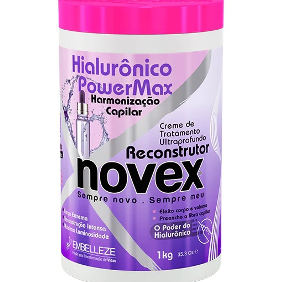 NOVEX - CREMA TRATAMIENTO HIALURONICO POWER MAX 1KG NOVEX