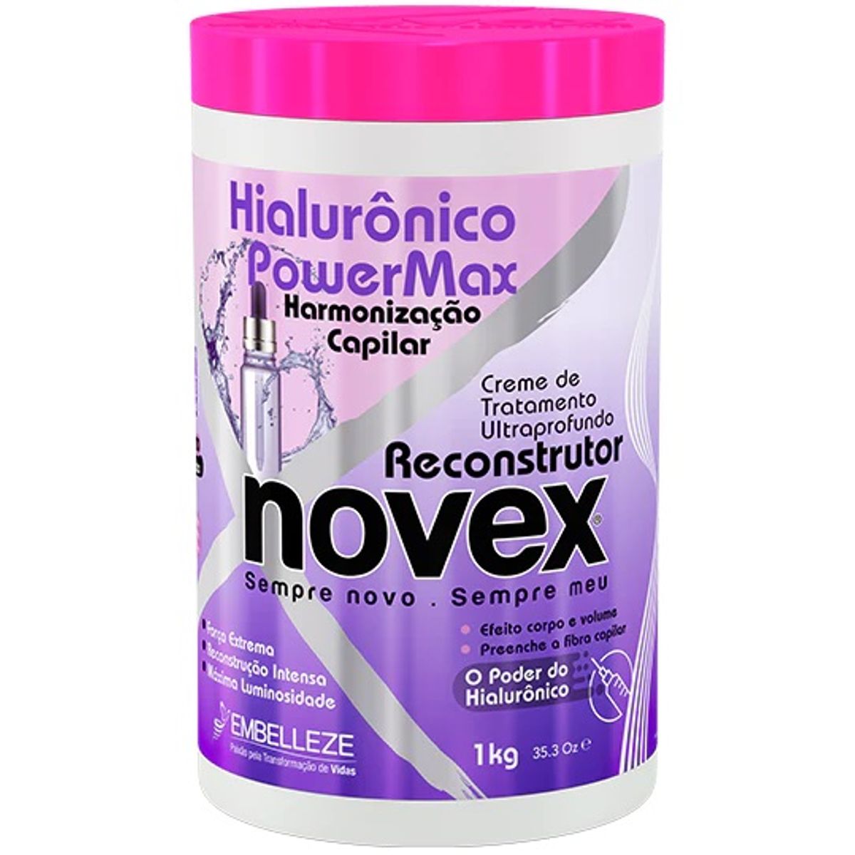 NOVEX - CREMA TRATAMIENTO HIALURONICO POWER MAX 1KG NOVEX