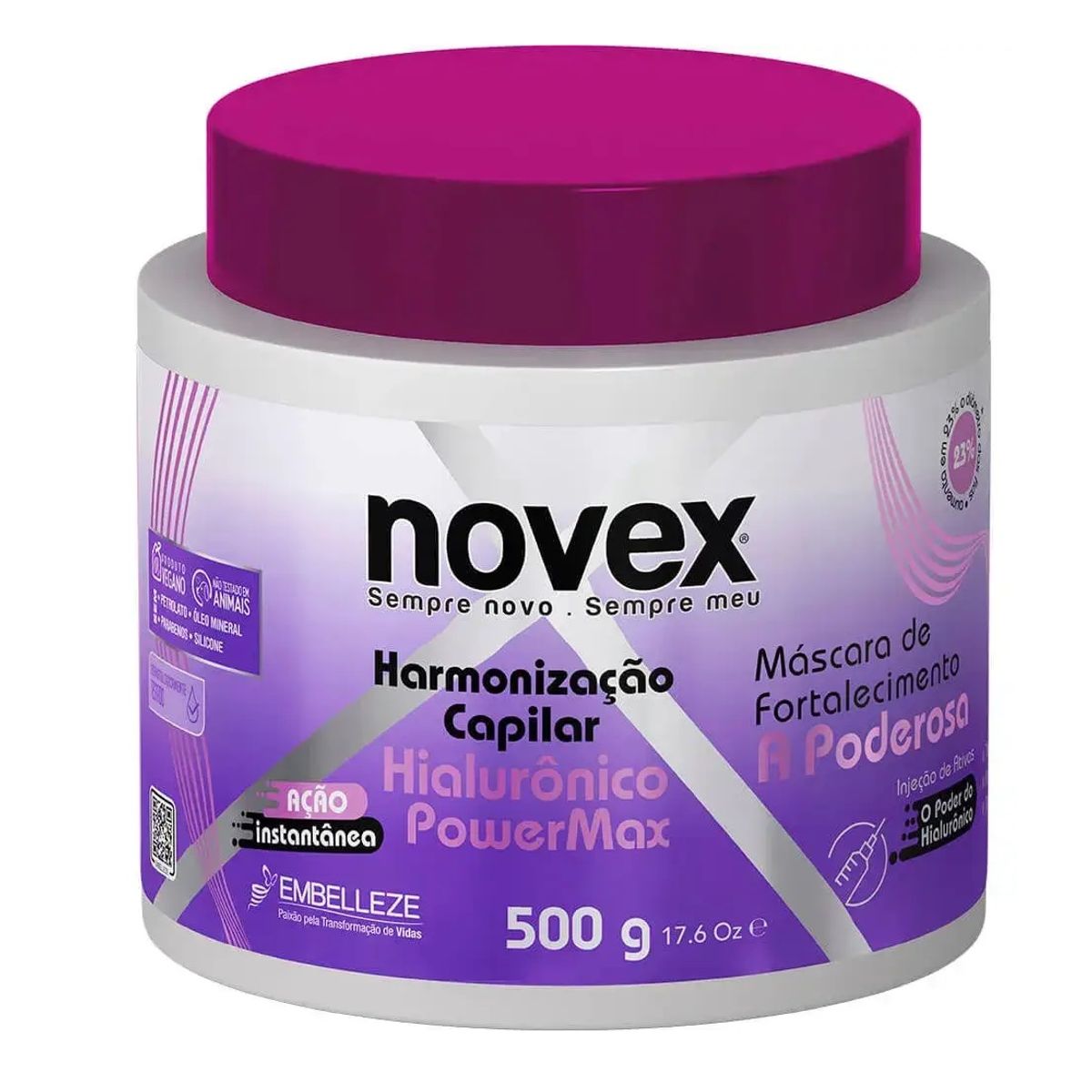 NOVEX - MASCARA HIALURONICO POWER MAX 500G NOVEX