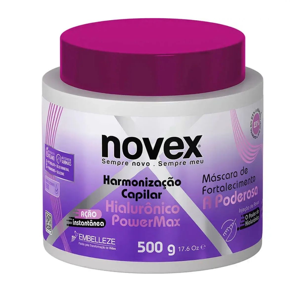 NOVEX - MASCARA HIALURONICO POWER MAX 500G NOVEX