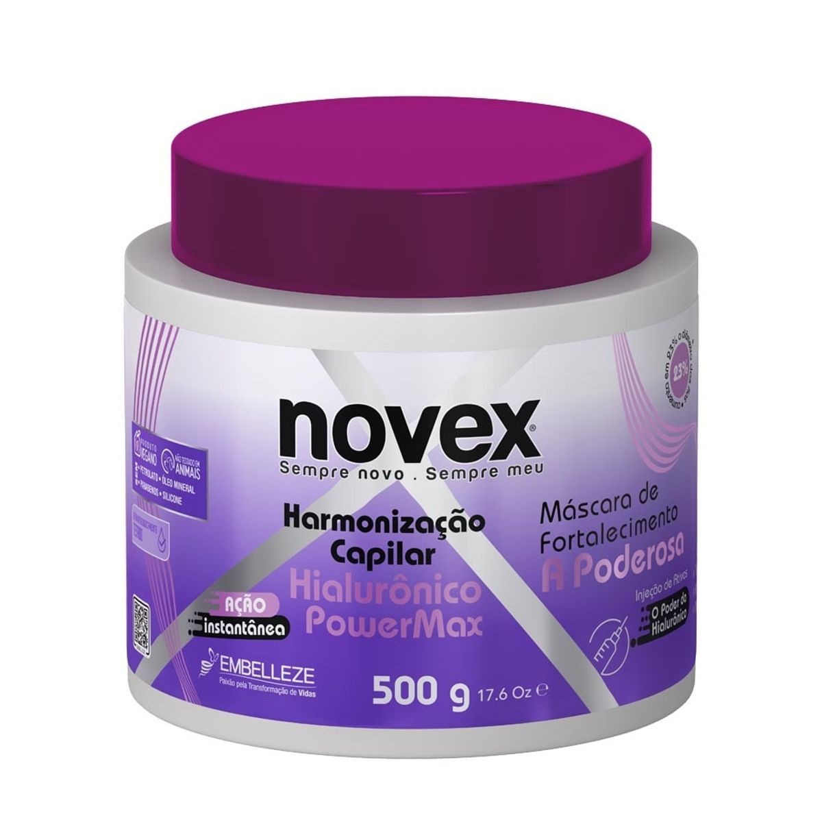 NOVEX - MASCARA HIALURONICO POWER MAX 500G NOVEX