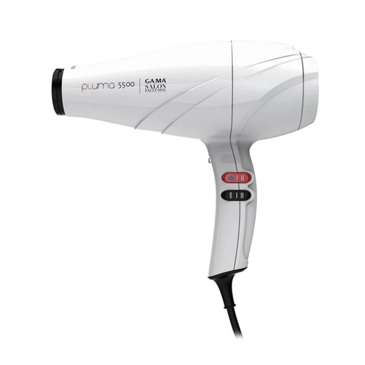 GAMA - Secador De Pelo Gama Pluma 5500 Ion System Oxy Active Blanco